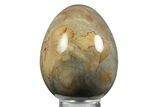 Polished Polychrome Jasper Egg - Madagascar #331723-1